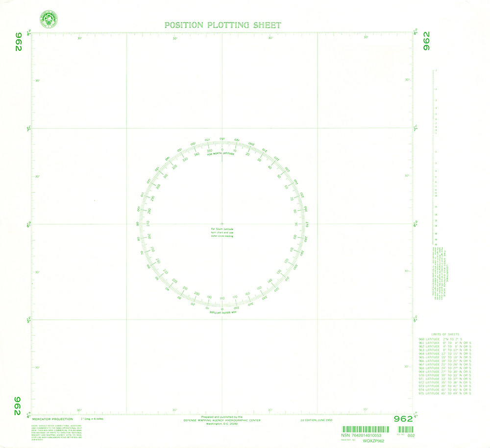 NGA Chart 962: Plotting Chart 962