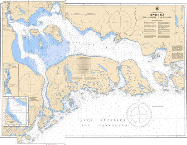 CHS Chart 2312: Nipigon Bay and Approaches/et les approches - Captain's ...