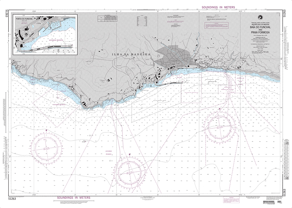 NGA Chart 51263: Baia Do Funchal and Praia Formosa