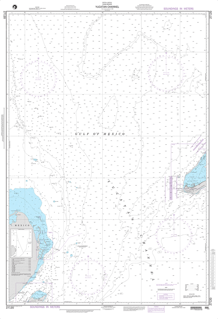 NGA Chart 27120: Yucatan Channel