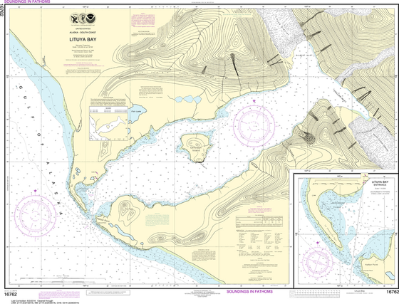 NOAA Chart 16762: Lituya Bay, Lituya Bay Entrance