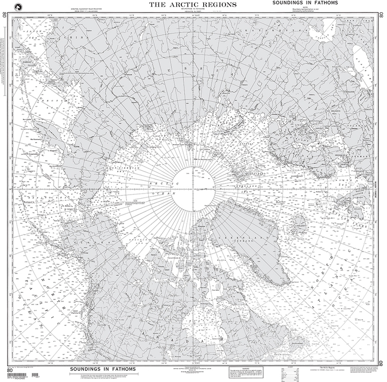 NGA Chart 80: The Arctic Regions