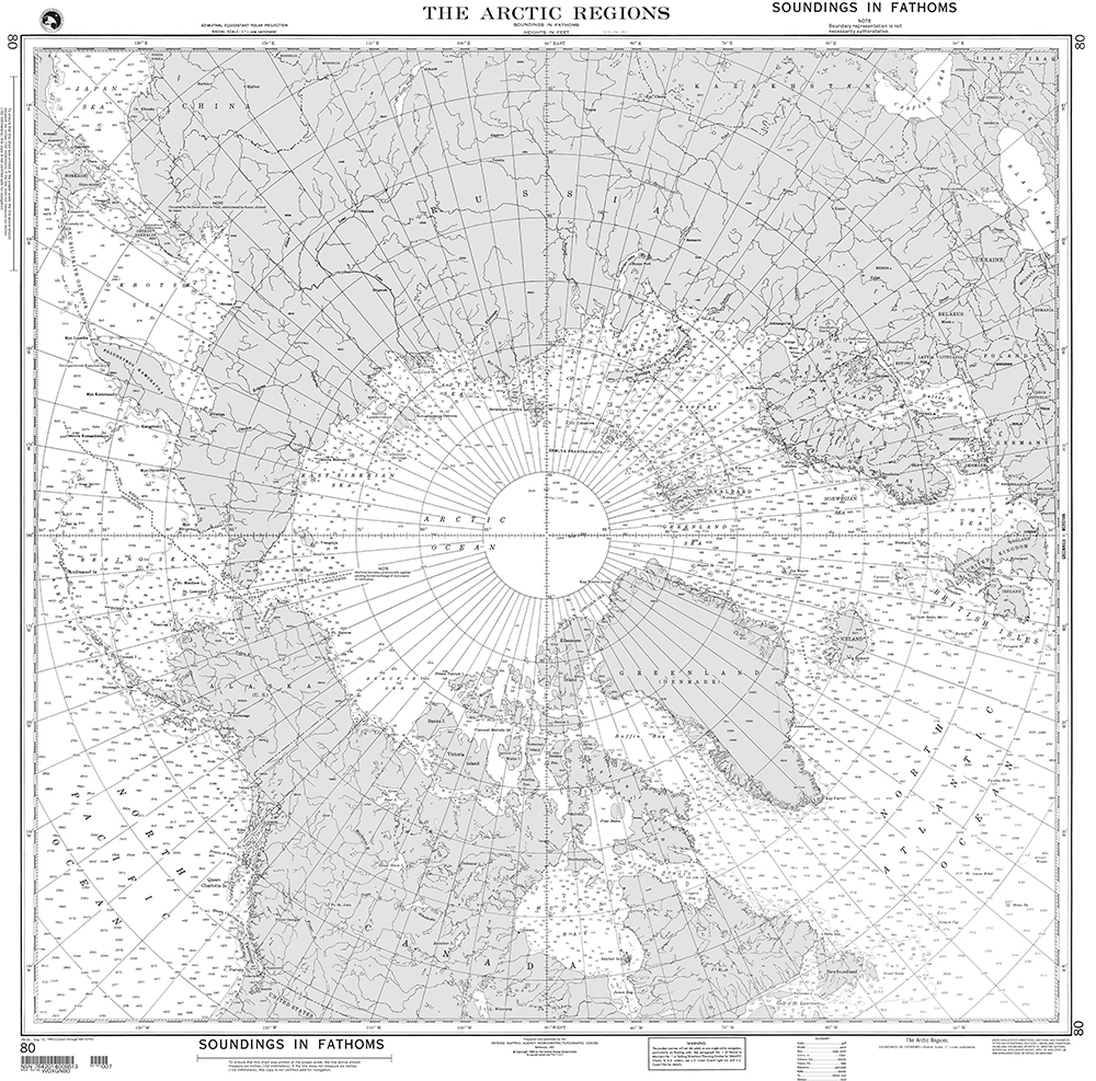 NGA Chart 80: The Arctic Regions