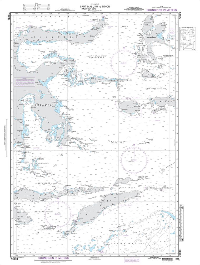 NGA Chart 73000: Laut Maluku to Timor