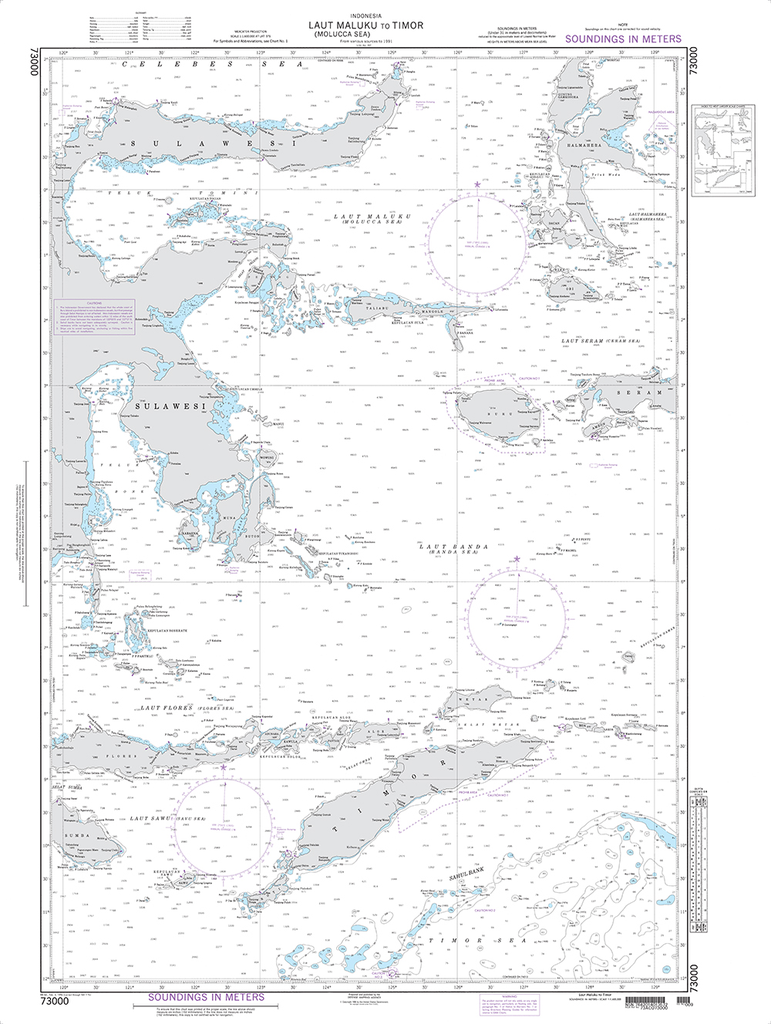 NGA Chart 73000: Laut Maluku to Timor