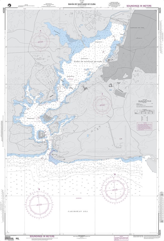 NGA Chart 26224: Bahia de Santiago de Cuba