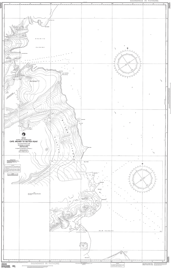 NGA Chart 29325: Cape Archer to Butter Point (Victoria Land-McMurdo Sound)