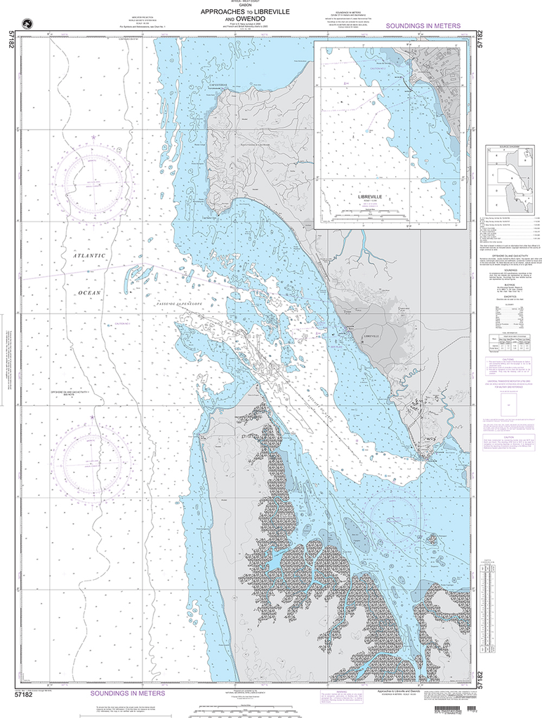 NGA Chart 57182: Approaches to Libreville and Owendo