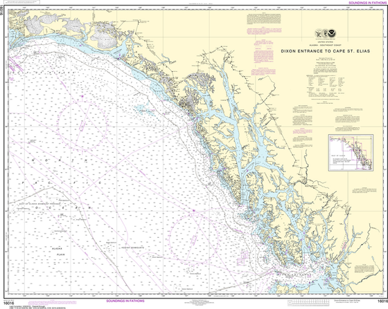 NOAA Chart 16016: Dixon Entrance to Cape St. Elias