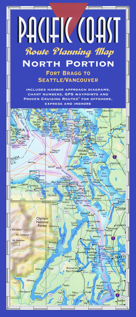 Pacific Coast Route Planning Map (North Portion)