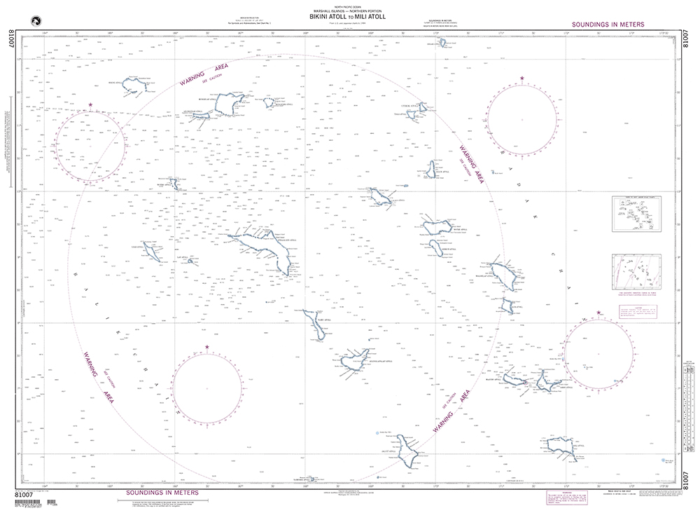 NGA Chart 81007: Bikini Atoll to Mili Atoll (OMEGA)