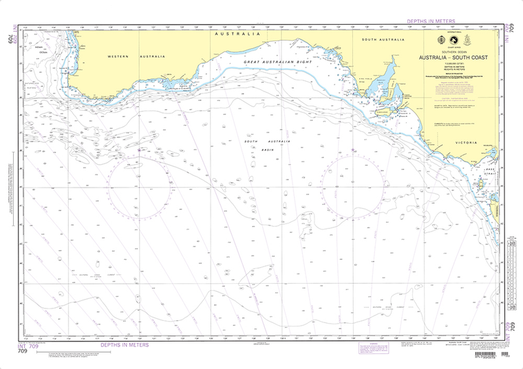 NGA Chart 709: Australia-South Coast