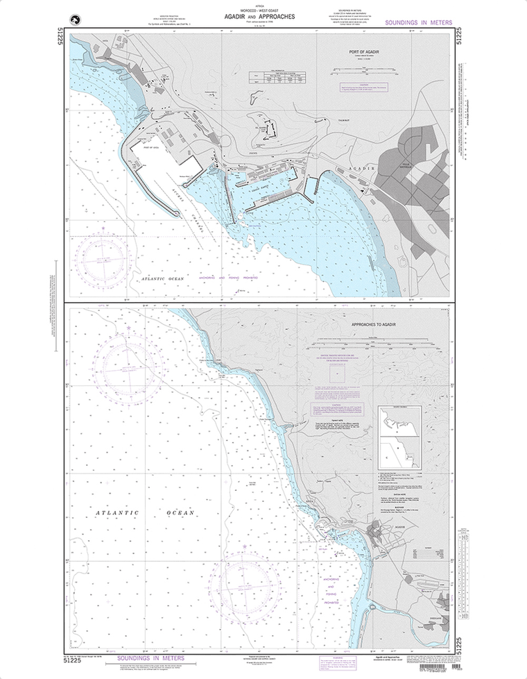 NGA Chart 51225: Agadir and Approaches