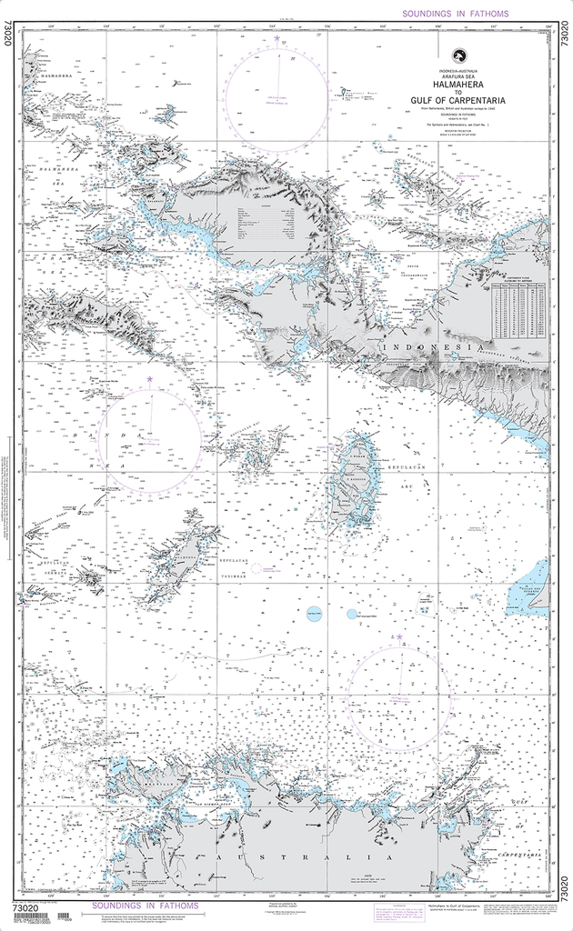 NGA Chart 73020: Halmahera to Gulf of Carpentaria