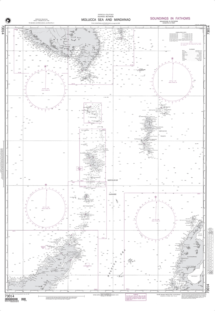 NGA Chart 73014: Islands between Molucca Sea and Mindanao (OMEGA)