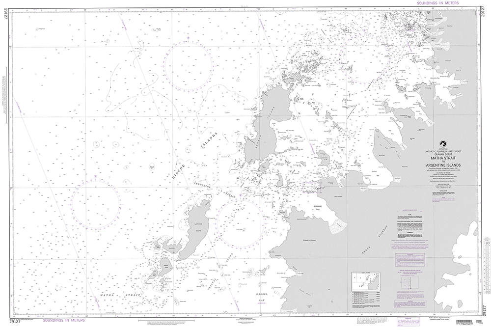 NGA Chart 29127: Matha Strait to Argentine Islands