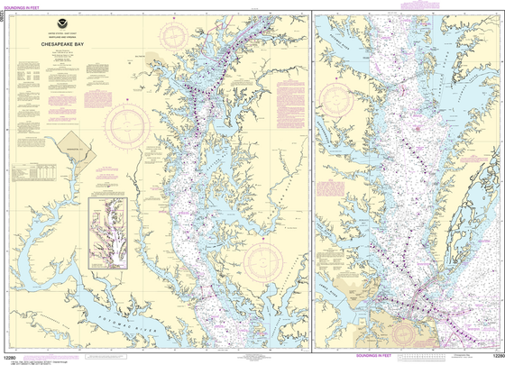 NOAA Chart 12280: Chesapeake Bay