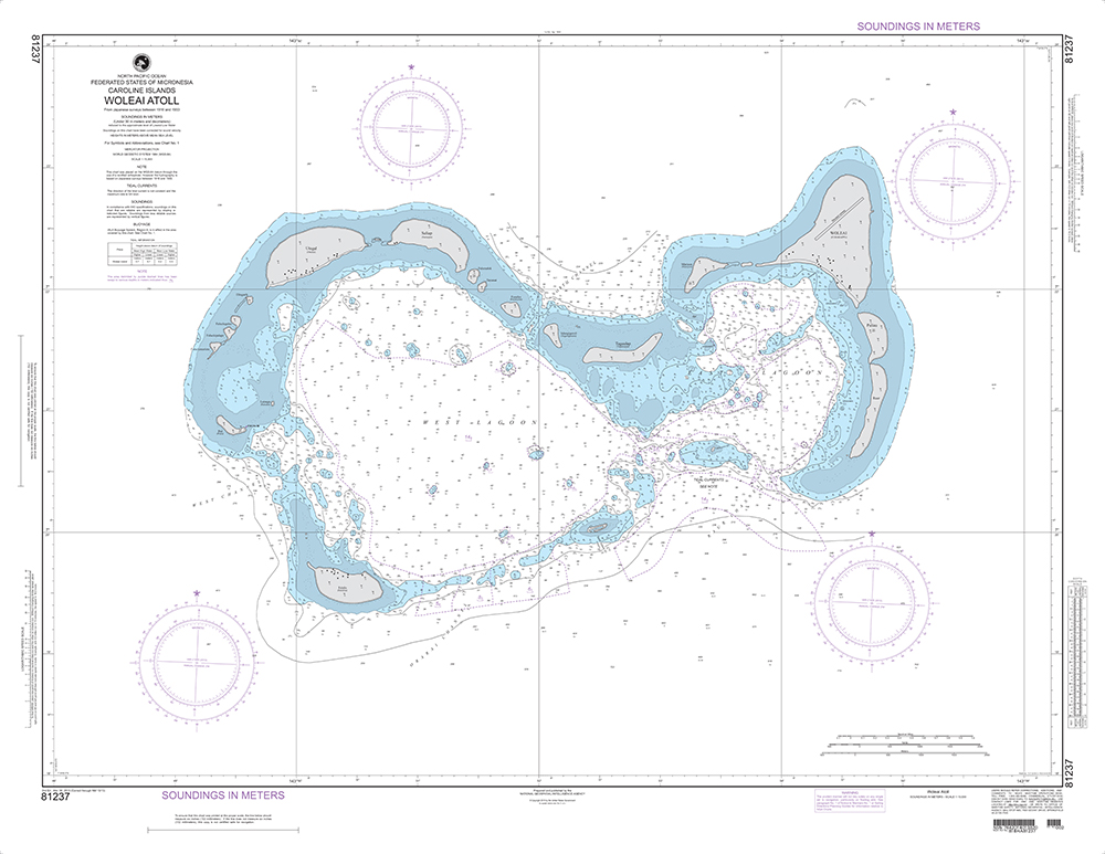 NGA Chart 81237: Woleai Atoll