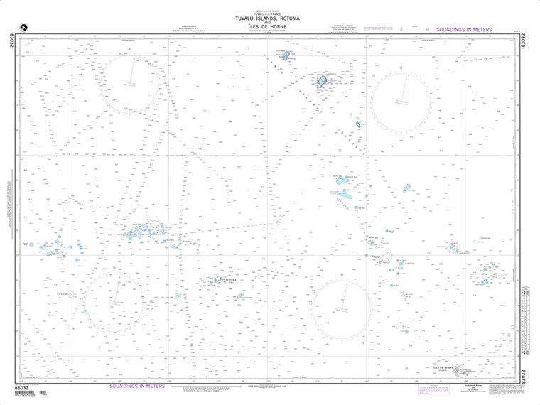 NGA Chart 83032: Tuvalu Islands, Rotuma and Iles de Horne (OMEGA)