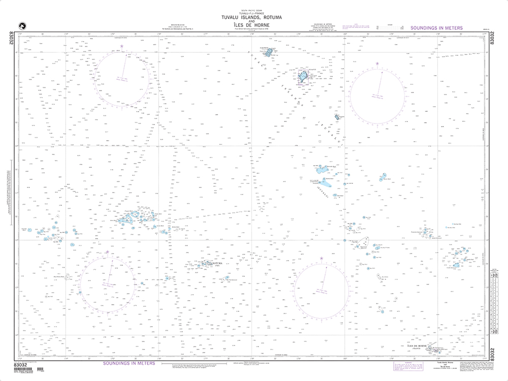 NGA Chart 83032: Tuvalu Islands, Rotuma and Iles de Horne (OMEGA)