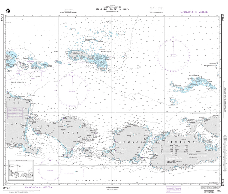 NGA Chart 72045: Selat Bali to Tembuk Saleh