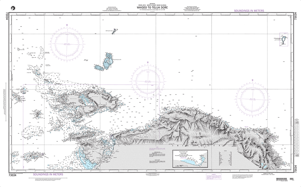 NGA Chart 73034: Waigeo to Teluk Dore