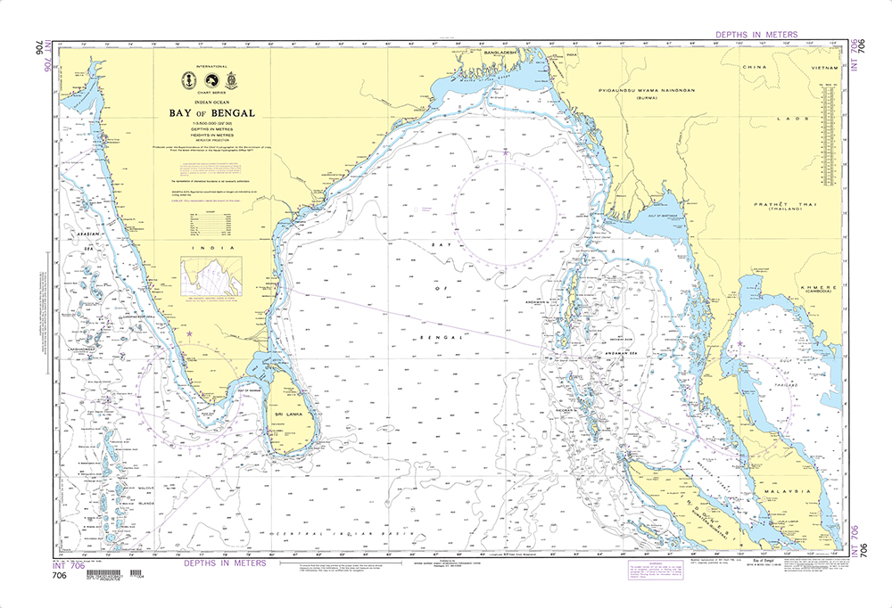 NGA Chart 706: Bay of Bengal (OMEGA)