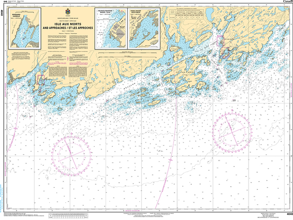 CHS Chart 4640: Isle aux Morts and Approaches/et les approches ...