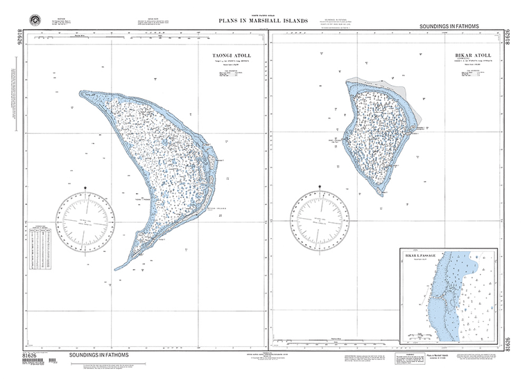 NGA Chart 81626: Plans in Marshall Islands Taongi Atoll