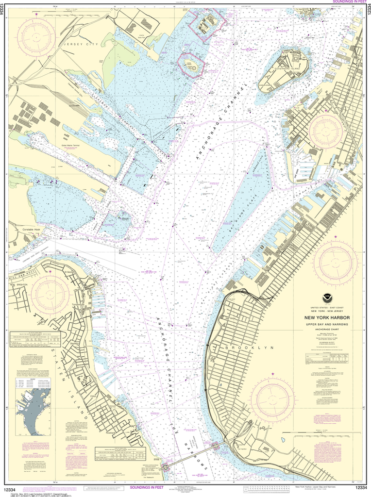 WATERPROOF CHARTS New Jersey Coastal Fishing Chart