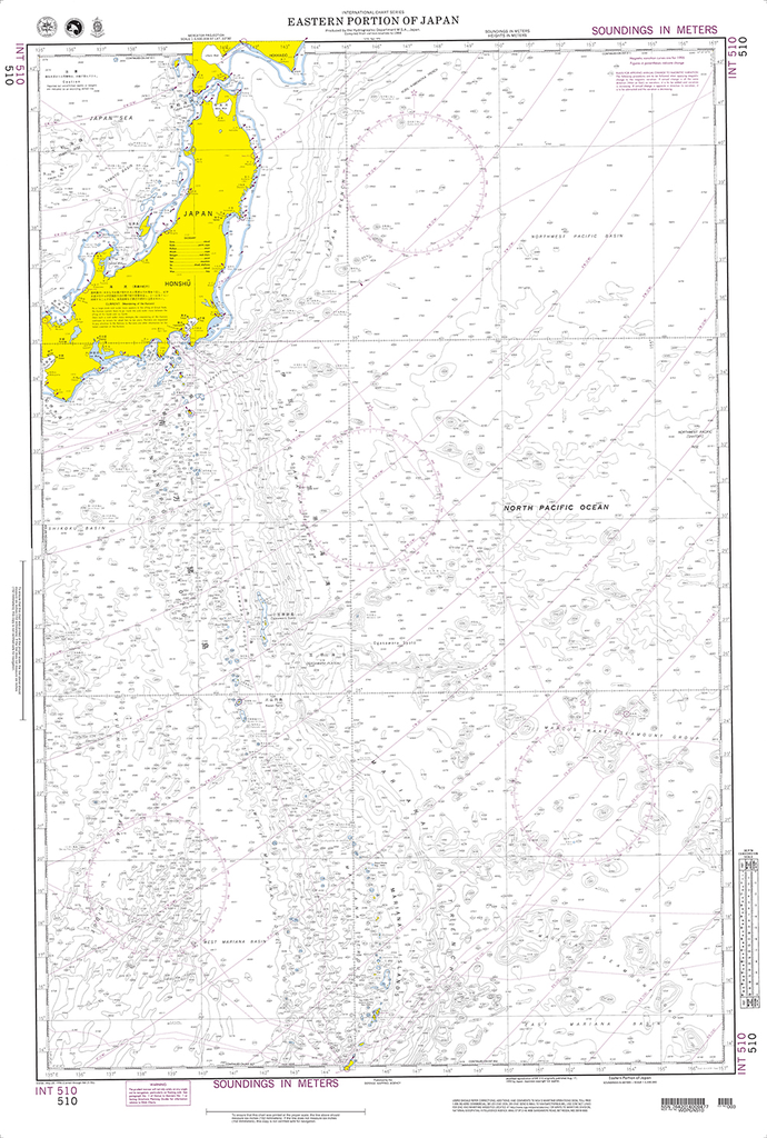 NGA Chart 510: Eastern Portion of Japan