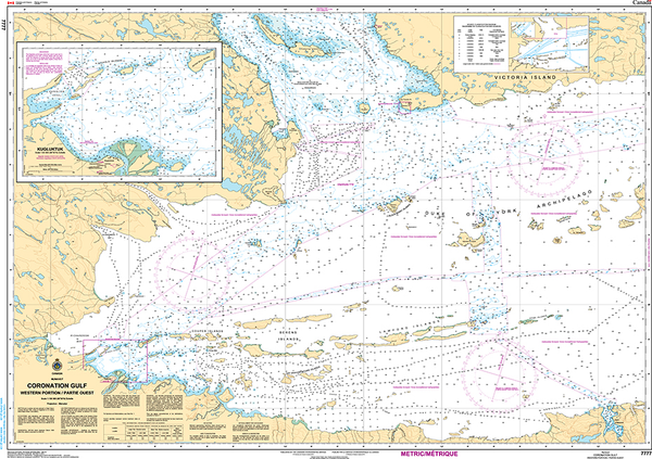 CHS Chart 7777: Coronation Gulf Western Portion/Partie Ouest - Captain ...