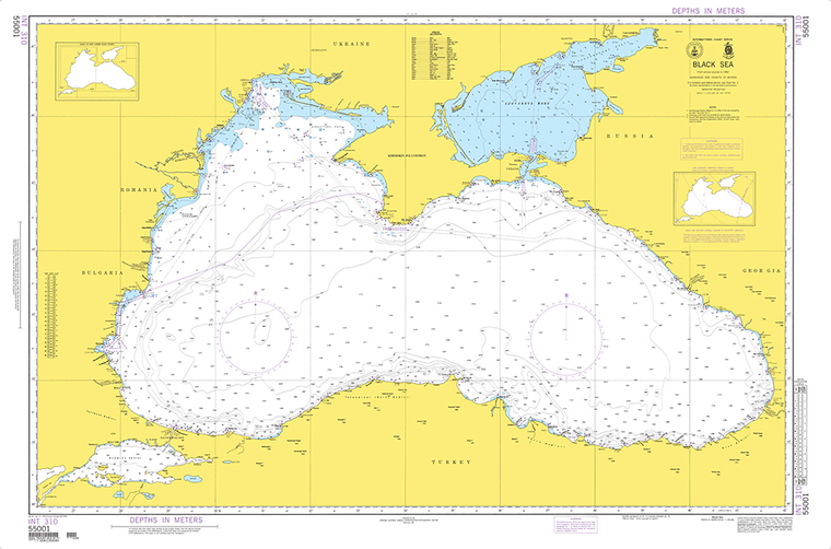 NGA Chart 55001: INT. 310, Black Sea