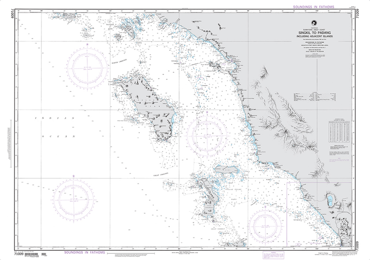 NGA Chart 71009: Singkil to Padang including Adjacent Islands (OMEGA)