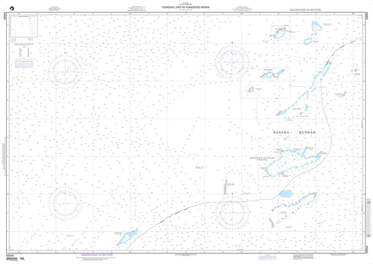 NGA Chart 93044: Yongshu Jiao to Yongdeng Ansha (South China Sea)