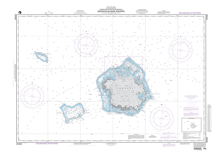 NGA Chart 81435: Senyavin Islands-Pohnpei (Caroline Islands)