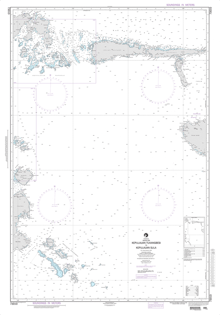 NGA Chart 73010: Kepulauan Tukangbesi to Kepulauan Sula