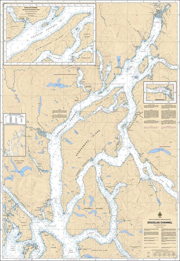 CHS Chart 3977: Douglas Channel - Captain's Nautical Books & Charts