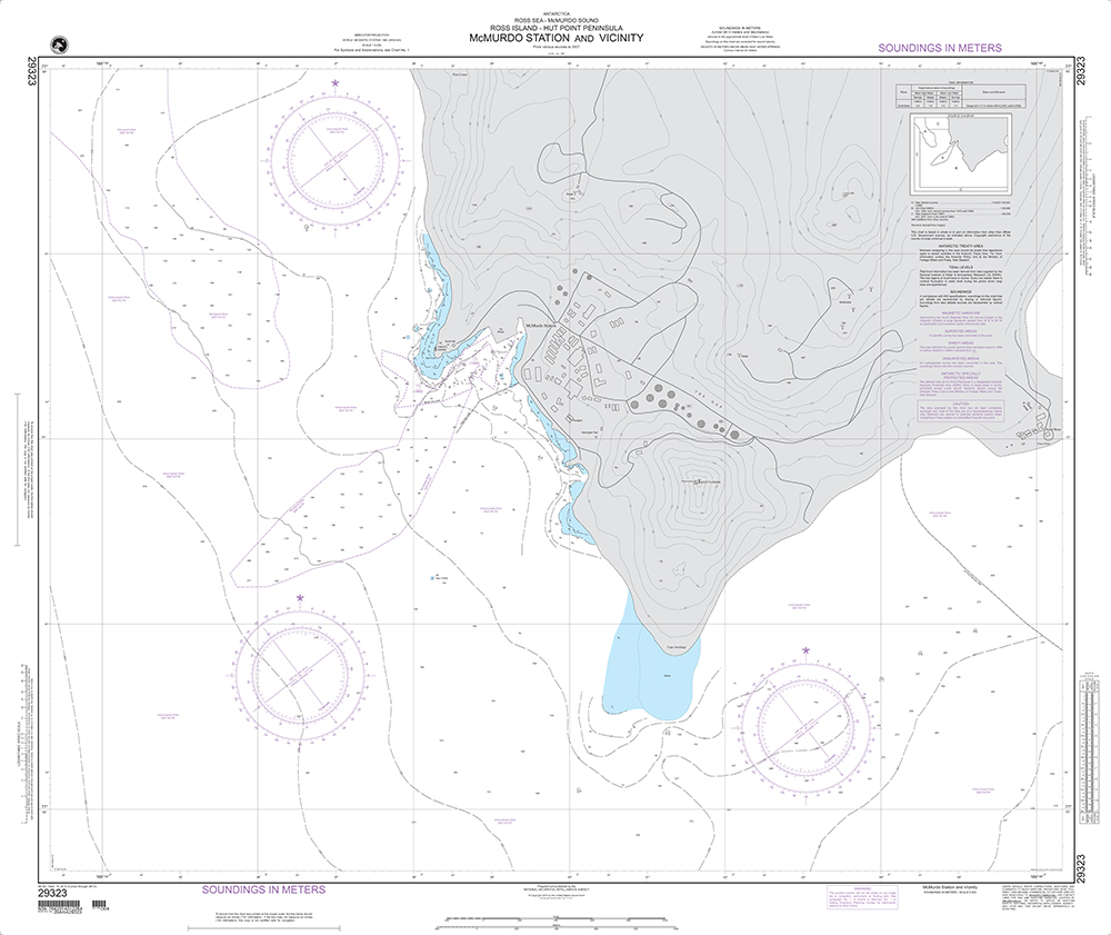 NGA Chart 29323: McMurdo Station and Vicinity (Ross Island-Hut Point Peninsula)