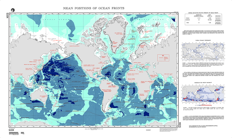 NGA Chart 5104: Mean Positions of Ocean Fronts