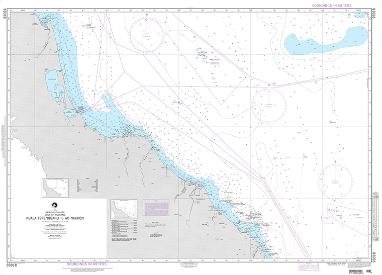 NGA Chart 93018: Kuala Terengganu to Ao Nakhon