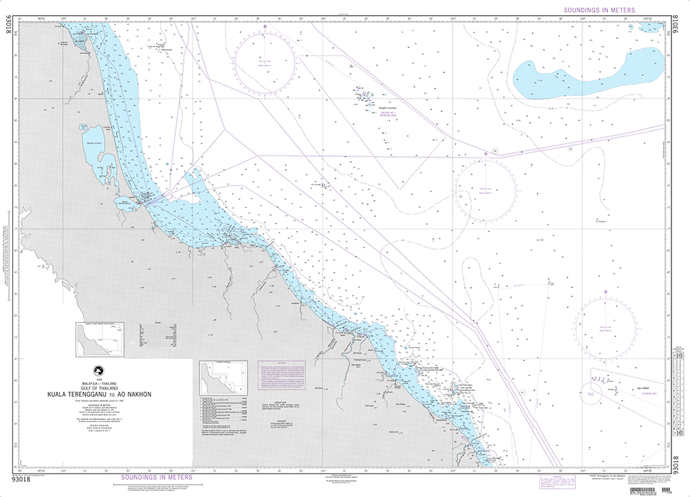 NGA Chart 93018: Kuala Terengganu to Ao Nakhon