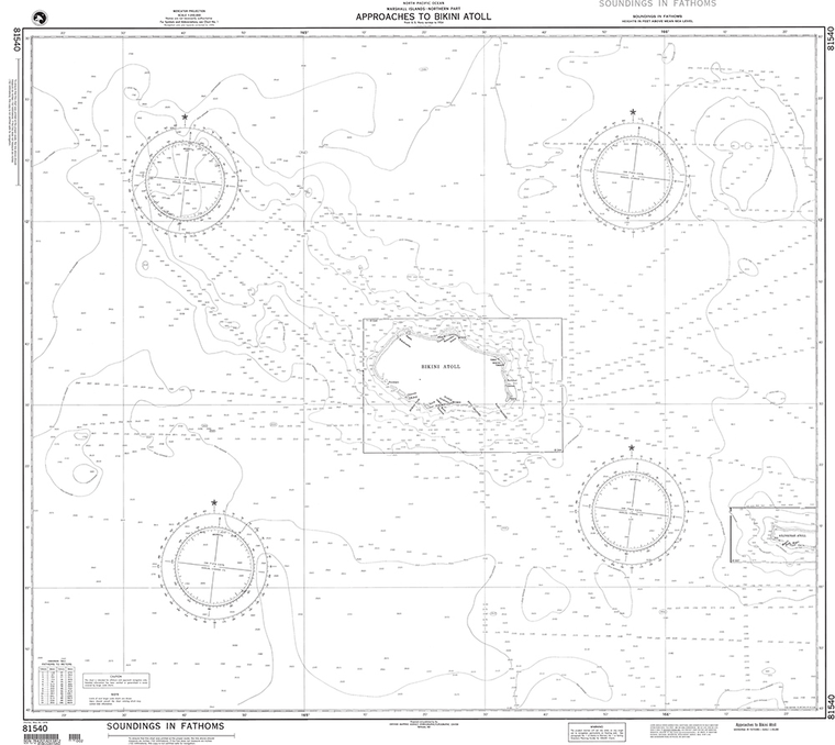 NGA Chart 81540: Approaches to Bikini Atoll