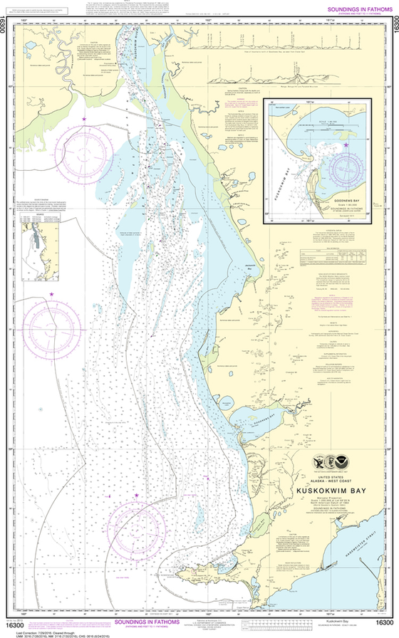 NOAA Chart 16300: Kuskokwim Bay, Goodnews Bay