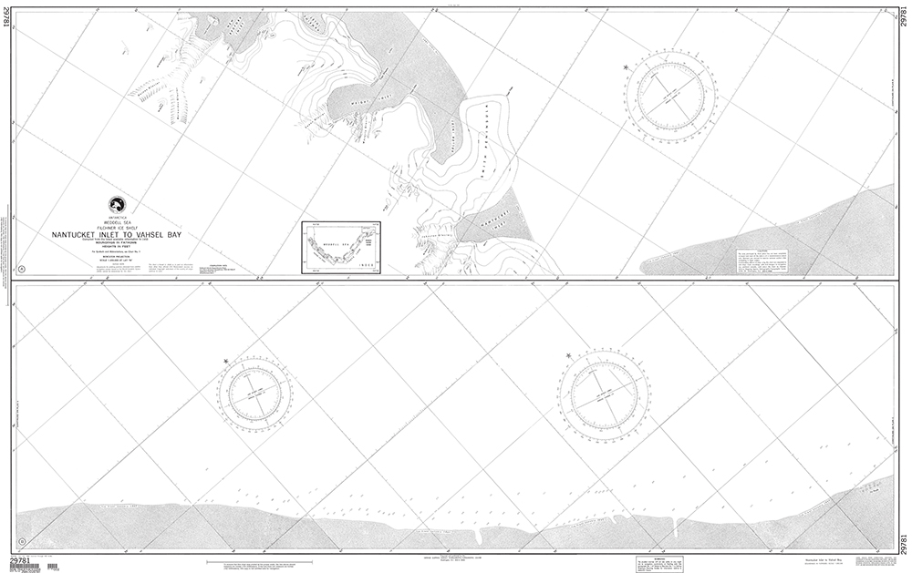 NGA Chart 29781: Nantucket Inlet to Vahsel Bay (Filchner Ice Shelf-Weddell Sea)