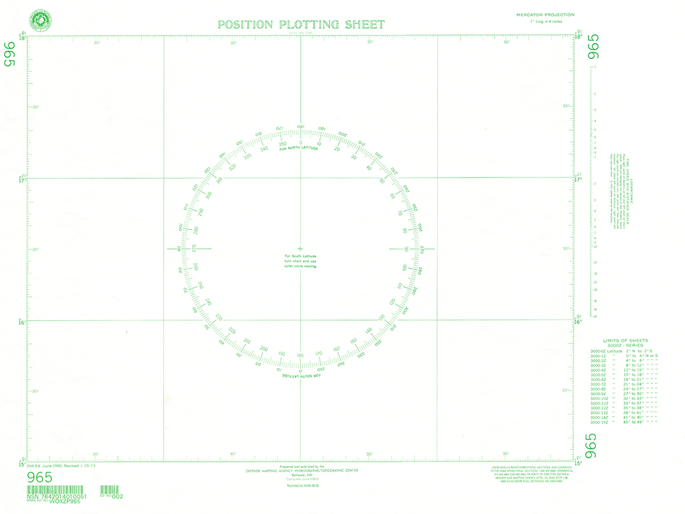 NGA Chart 965: Plotting Chart 965