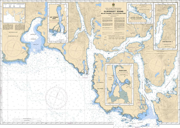 CHS Chart 3674: Clayoquot Sound, Millar Channel to/à Estevan Point ...