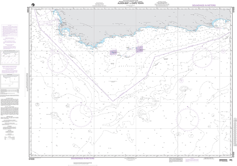 NGA Chart 61000: Algoa Bay to Cape Town