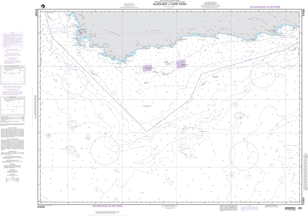 NGA Chart 61000: Algoa Bay to Cape Town