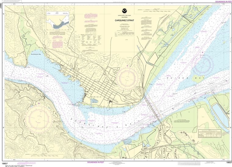 NOAA Chart 18657: Carquinez Strait